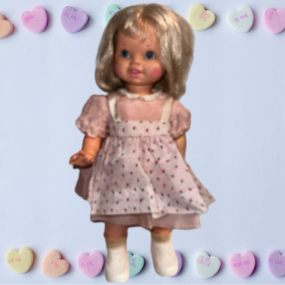 Vintage Mattel Doll Blonde Hair About 12” Tall 1960’s